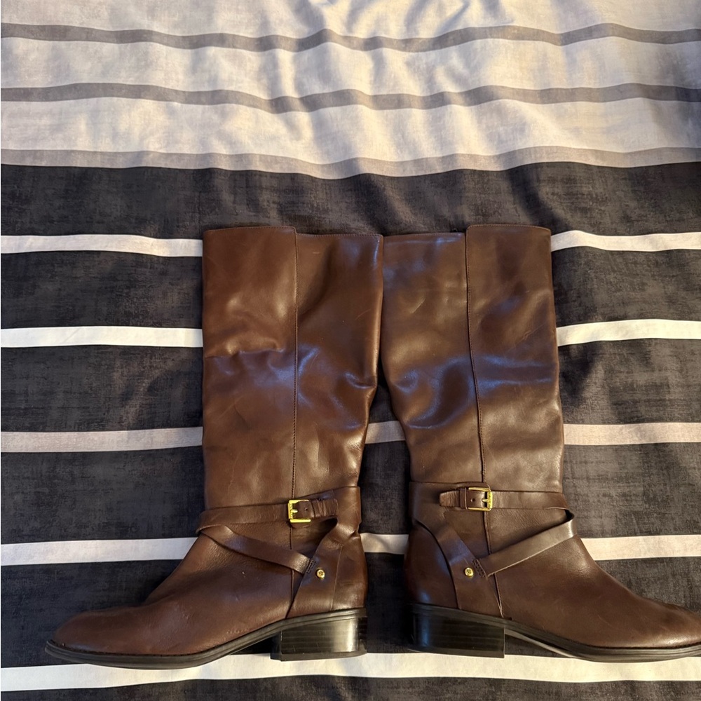 Ralph Lauren Brown Heeled Boots